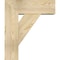 Ekena Millwork Traditional Block Rough Sawn Bracket w/ Offset Brace, Douglas Fir, 8"W x 22"D x 26"H BKT0806X22X26TRA05RDF - alternate 4